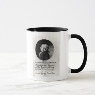 Porträt von Pierre Mechain Tasse