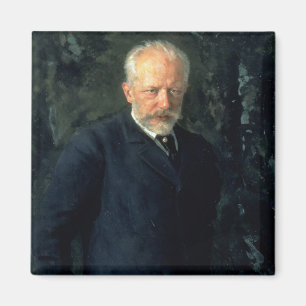 Porträt von Piotr Ilyich Tchaikovsky Magnet
