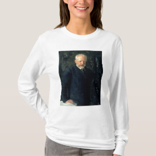 Porträt von Piotr Ilyich Tchaikovsky T-Shirt