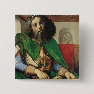 Porträt von Plato c.1475 Button