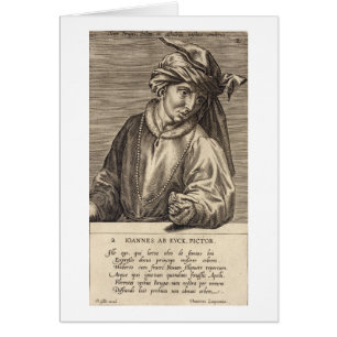 Porträt von Platte 2 Jan van Eycks (c.1390-1441)