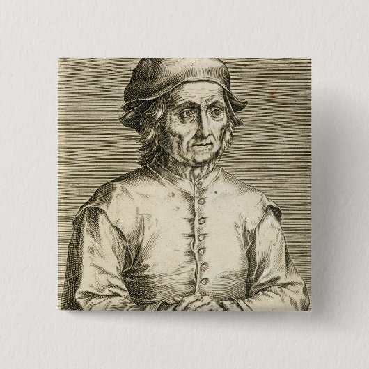 Porträt von Platte 3 Hieronymus Boschs Button (Vorderseite)