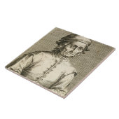 Porträt von Platte 3 Hieronymus Boschs Fliese (Seite)