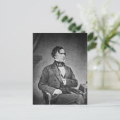 Porträt von Präsident Franklin Pierce von Herrn Br Postkarte (Stehend Vorderseite)