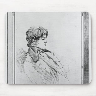 Porträt von Prince Otto Von Bismarck, 1834 Mousepad