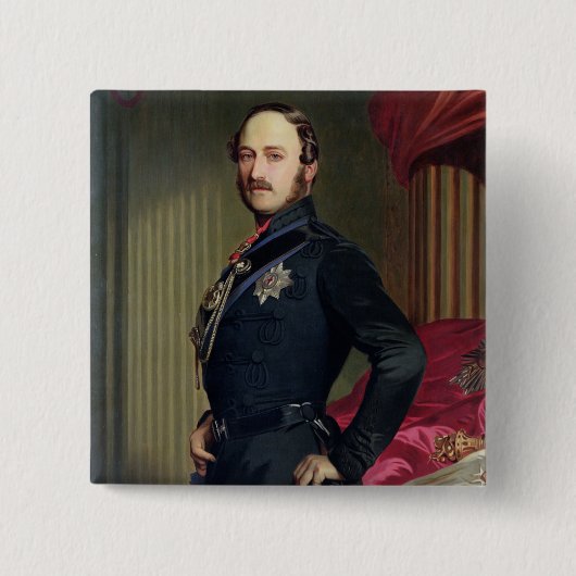 Porträt von Prinzen Albert (1819-61) 1859 (Öl auf Button (Vorderseite)