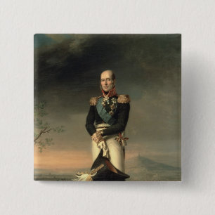 Porträt von Prinzen Mikhail Barclay de Tolly Button