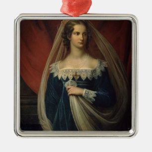 Porträt von Prinzessin Charlotte von Preussen Ornament Aus Metall