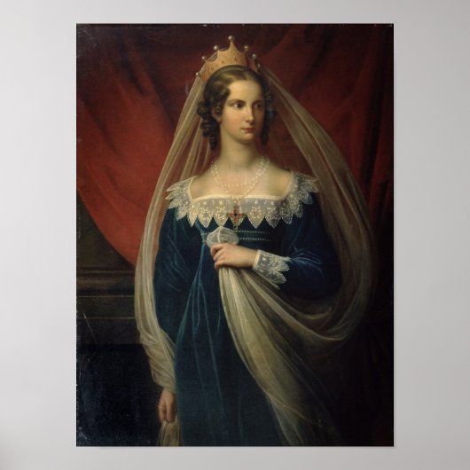 Porträt von Prinzessin Charlotte von Preussen Poster (Vorne)