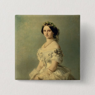 Porträt von Prinzessin von Baden, 1856 Button