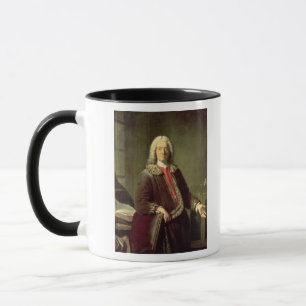 Porträt von Prosper Jolyot de Crebillon, 1746 Tasse