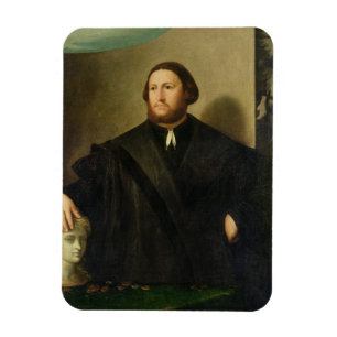 Porträt von Raphaele Grassi (Öl auf Leinwand) Magnet