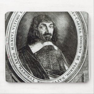Porträt von Rene Descartes, 1644 Mousepad