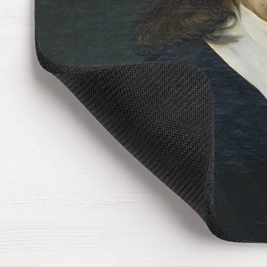 Porträt von Rene Descartes c.1649 Mousepad (Ecke)
