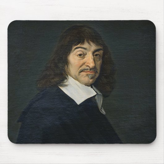 Porträt von Rene Descartes c.1649 Mousepad (Vorne)