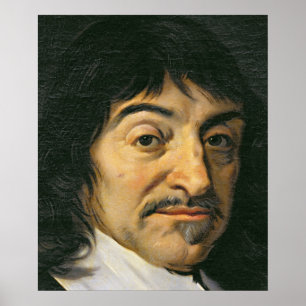Porträt von Rene Descartes c.1649 Poster
