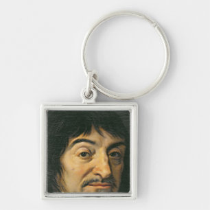 Porträt von Rene Descartes c.1649 Schlüsselanhänger