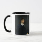 Porträt von Rene Descartes c.1649 Tasse (Links)