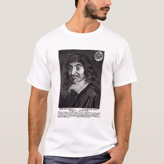 Porträt von Rene Descartes T-Shirt (Vorderseite)