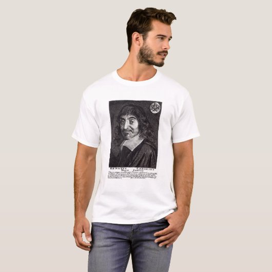 Porträt von Rene Descartes T-Shirt (Vorne ganz)