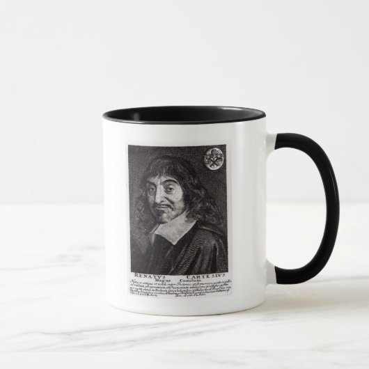 Porträt von Rene Descartes Tasse (Rechts)