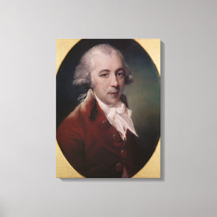Porträt von Richard Brinsley Sheridan 1788 Leinwanddruck