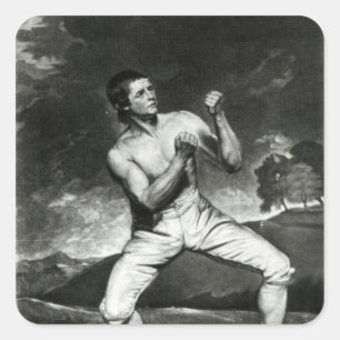 Porträt von Richard Humphreys Quadratischer Aufkleber