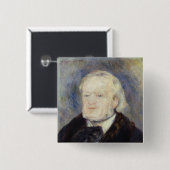 Porträt von Richard Wagner 1882 Button (Vorne & Hinten)