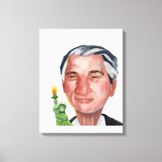 Porträt von Robert Deniro Leinwanddruck (Vorderseite)