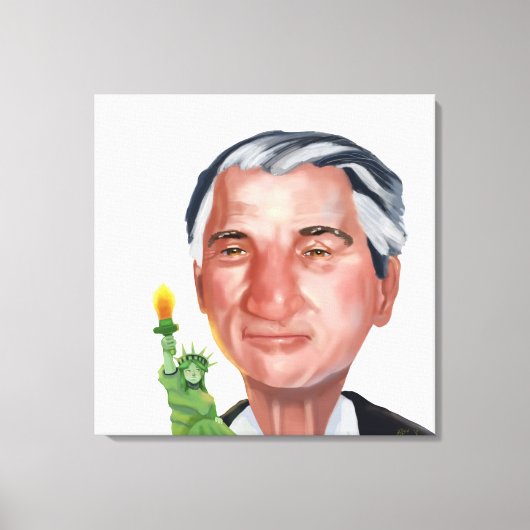 Porträt von Robert Deniro Leinwanddruck (Vorderseite)