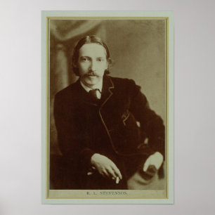 Porträt von Robert Louis Balfour Stevenson (1850-9 Poster