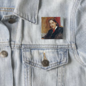 Porträt von Robert Louis Stevenson 1886 Button (Beispiel)