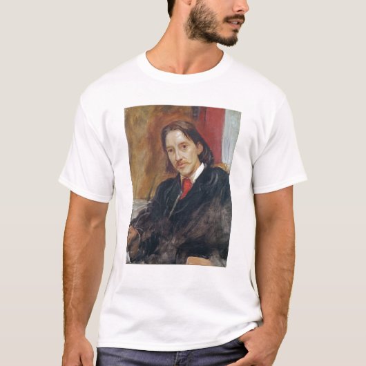 Porträt von Robert Louis Stevenson 1886 T-Shirt (Vorderseite)