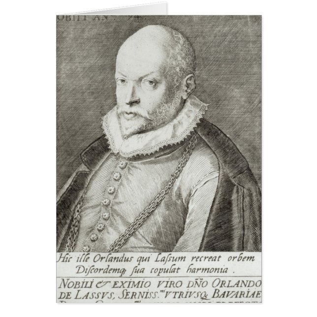 Porträt von Roland de Lassus 1593-94 (Vorne)