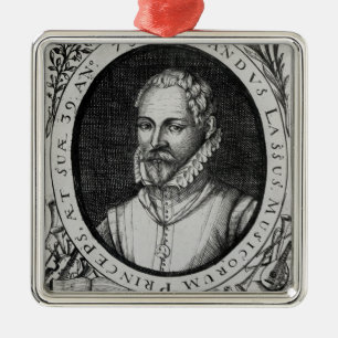 Porträt von Roland de Lassus Silbernes Ornament