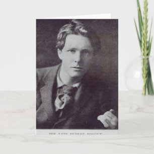 Porträt von Rupert Brooke Karte