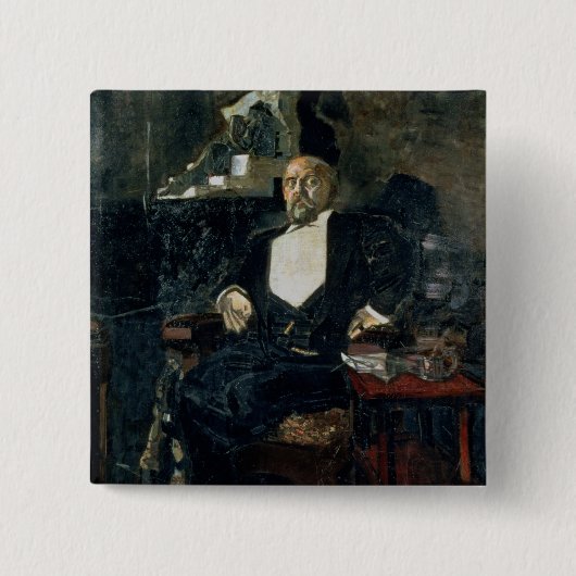 Porträt von S. Mamontov Button (Vorderseite)