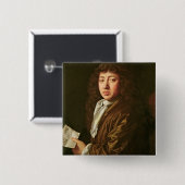 Porträt von Samuel Pepys 1666 Button (Vorne & Hinten)