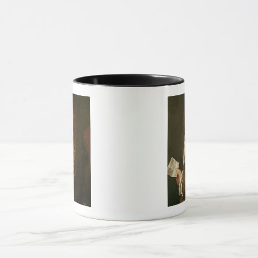 Porträt von Samuel Pepys 1666 Tasse (Zentrum)