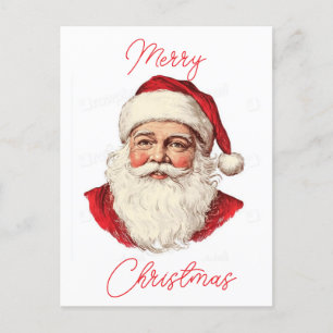 Porträt von Santa Claus Feiertagspostkarte