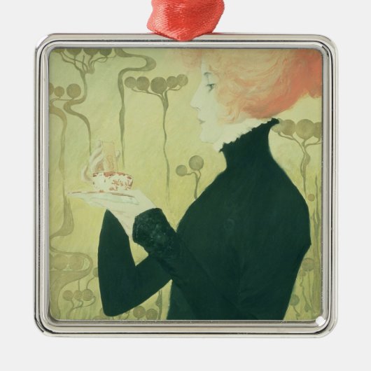 Porträt von Sarah Bernhardt Ornament Aus Metall (Vorne)