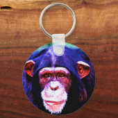 Porträt von Schimpanzee Schlüsselanhänger (Vorderseite)