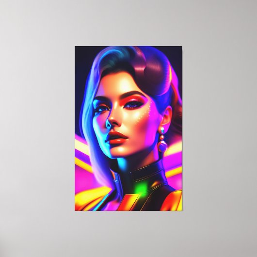 Porträt von Schönheit Leinwanddruck (Vorderseite)