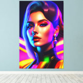 Porträt von Schönheit Leinwanddruck (Insitu (Holzboden))