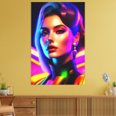 Porträt von Schönheit Leinwanddruck (Insitu (Wohnzimmer))