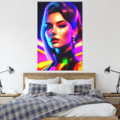 Porträt von Schönheit Leinwanddruck (Insitu (Schlafzimmer))