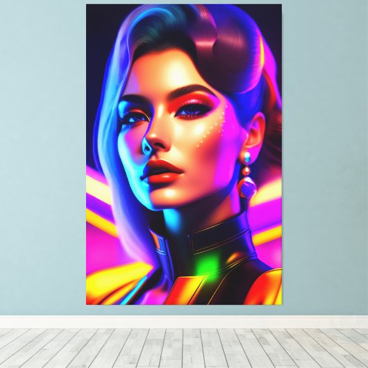 Porträt von Schönheit Leinwanddruck (Insitu (Holzboden))