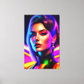 Porträt von Schönheit Leinwanddruck (Vorderseite)