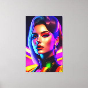 Porträt von Schönheit Leinwanddruck