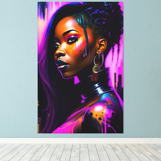 Porträt von Schönheit Leinwanddruck (Insitu (Holzboden))